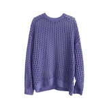 AIDASE  -  Summer Y2K Vintage Hollow Out Loose Knitting T-shirt Man All Match Geometic Tops Fashion Casual Outfits See-though Male Pullover aidase-shop