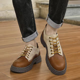 AIDASE  -  Fashionable Urban Thick Soled Anti Slip Workwear Shoes Branded Genuine Leather Business Oxford Shoes High-quality Soft Men Shoes aidase-shop