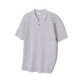 AIDASE  -  American Style Knitted Polo Shirt Short Sleeve Loose Casual Summer T-Shirt for Men Trendy Korean Brand Versatile Top aidase-shop