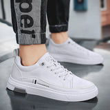AIDASE  -  Men's Lightweight Shoes Casual Lace-up Thick Bottom Sneakers Anti-slip Comfortable Soft Sole Walking Flats Zapatos De Hombre aidase-shop