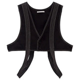 Aidase Summer New Niche Design Outer Workwear Korean Style High-end Functional Cargo Suit Vest Men's Jacket Trendy Vest Aesthetic Chic aidase-shop