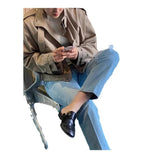 AIDASE  -  Stylish Men's Jacket Collar Trendy Light Maturity Style Spring Autumn Korean Design Retro Workwear Coat Casual Loose Fit aidase-shop