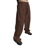 AIDASE  -  Mens Wide Leg Sweatpants Straight Cut European And American Sle Youthful Trend Spring Collection Eighteen Length aidase-shop