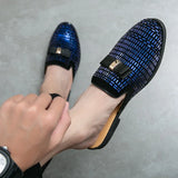Aidase Men Half Slipper Shoes For Men Rhinestone Luxury Loafers Fashion Zapatillas Hombre Casual Shoes Sapato Social Masculino Mules aidase-shop