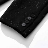 AIDASE  -  Winter New Male Solid Color Starry Sky Long Sleeve Jacket American Fashion Trend Leisure High Street Loose Niche Men's Tops aidase-shop