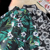 AIDASE  -  Fashion Hawaii Shirt Floral Pattern Trendy Summer Beach Shirts Leightweight Short Sleeve Casual Men Blouses Harajuku Couple Tops aidase-shop