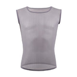 AIDASE  -  Sexy Sleeveless Mesh Transparent T-shirts Mens Lounge Undershirts Tank Tops Sexy Homme Boxer Shorts Gym Homewear Men Clothes Set aidase-shop