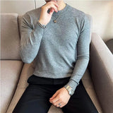 Aidase Men Basic Sweaters Solid Color O-neck Long sleeve Knitted Male Pullover Winter Fashion New Warm Sweaters for Men S-3XL aidase-shop