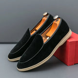 AIDASE  -  Fashionable Men Loafers American Casual Comfortable Brand Small Leather Shoes British Business Travel Shoes in Sizes 38-46 aidase-shop