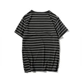 AIDASE  -  Summer Men Striped T-Shirt Short Sleeve T Shirt Men Streetwear Fashion Striped Tops Casual O Neck T-Shirt Man Tee Shirt aidase-shop
