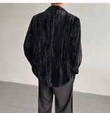 AIDASE  -  Spring Autumn New Men's Tide Korean Style Velvet Long Sleeve Blazer Niche Chic Casual Padded Shoulder Suit-Coats Ins W10344 aidase-shop