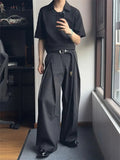 AIDASE  -  Men's A- Line West Pants Double Pleat Drapey Feel Casual Floor-Length Summer 2025 Loose Fit Design Sensation Knife Edge Pleats aidase-shop