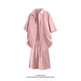 AIDASE  -  Mens Short Sets 2 Piece Outfits Summer Casual Short Sleeve Shirts and Shorts Tracksuit Sets aidase-shop