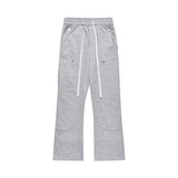 57.15Aidase Multi-Pocket Sweatpants Mens Casual Loose Solid Color Elastic Waist Loose Sports Trousers Men aidase-shop