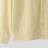 AIDASE  -  Men Hoodies Solid V Neck Long Sleeve Button Male Sweatshirts Loose Streetwear Korean Style Casual Cardigan Outerwear aidase-shop
