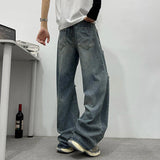 AIDASE  -  Summer New Ripped Men's Jeans 2025 Fashion Niche Design Straight-leg Loose Men Denim Pants High Street Menswear 21E6703 aidase-shop