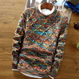 AIDASE  -  Youth Korean Sle Long Sve round Ne Pullover Sweater Casual Slim Fit Knitted irt for Men Spring Autumn Faionable aidase-shop