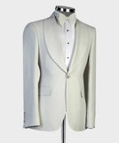 AIDASE  -  Fashion Wedding Men Suit Business Tailor-Made Party Tuxedo 3 Pcs Coat Vest Pants Solid Color Party Singer Groom Size Customized aidase-shop