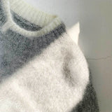Aidase Winter Clothing Men's Knitted Patchwork Luxury Pullover Sweater Fashion Vintage O Neck Solid Color Long Sleeve Premium Knitwear aidase-shop