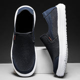 AIDASE  -  Men's Mesh Shoes Summer Breathable Hollow Out Casual Shoes Fashion Men Sneaker Lightweight Comfortable Driving Shoes Men Loafers aidase-shop