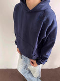 AIDASE  -  American Sle Embroidered Hoodie Sweatirt for Men Casual Loose Streetwear Autumn Hard And Stiff Hooded Jaet Couples aidase-shop