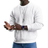 Trendy  Men Autumn Top Simple Style O Neck Men Autumn Top Pullover Streetwear Autumn Sweater Male Clothes aidase-shop