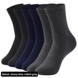 AIDASE  -  6Pairs New High Quality Men Socks Cotton Breathable Black White Business Spring Summer for Male sock Plus Size EU42-48 aidase-shop