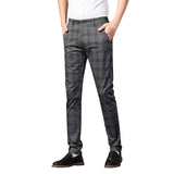 AIDASE  -  Men's Fashion Casual Mid Waist Slim Pants Daily Home Straight Pants aidase-shop