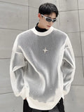 Aidase Darkwear Hollowed Out Mesh Design Long Sleeve Men Sweatshirt New Autumn Korean Fashion Long Sleeve Male Tops aidase-shop