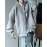 39.85Aidase Winter Korean Simple Men's Clothing Retro Simple Baseball Uniform Jacket American Y2K Couple Versatile Casual Cardigan Jacket aidase-shop