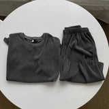 AIDASE  -  Men's Big Size Casual Suit Summer Thin Loose Regular Shoulder Short Sleeve Two Piece Set For 150kg aidase-shop