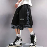 Aidase Men Short Basketball Paisley Hippie Streetwear Hip Hop Harajuku Retro Printed Irregular Loose Wide leg aidase-shop