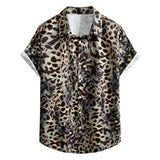 AIDASE  -  Comfort Regular Fit Men'S Checkered Shirt Mens Summer Fashion Casual Print Seaside Beach Lapel Button T Man Clothing Camisas aidase-shop