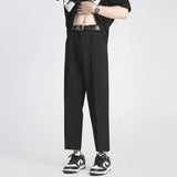 AIDASE  -  Summer Thin Suit Pants Men Slim Fit Fashion Social Mens Dress Pants Korean Casual Straight Pants Mens Office Formal Trousers