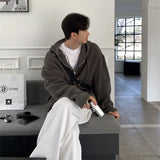 Aidase Winter Thickened Sweater Cardigan Men Warm Zipper Knitted Sweater Coat Men Korean Loose Cardigan Sweater Men Jumper Clothes aidase-shop
