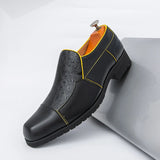 AIDASE  -  British Style Men Business Dress Leather Shoes with Fitted Feet for Spring New Comfortable Non Slip Casual Leather Shoes for Men aidase-shop