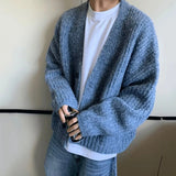 AIDASE  -  American Style Male Cardigan Sweater Casual Knitted Jacket Trendy Simple Long Sleeve Single-breasted Menswear Tide 21E7690 aidase-shop