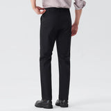 AIDASE  -  Summer New Fashion Men Solid Color Simple Basic Casual Trendy Daily Straight Silk Trousers American European Male Pants Clothes aidase-shop