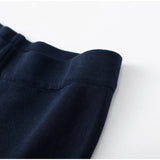 AIDASE  -  Ruffle Top Pant Sets Women Elegant Dark Blue O-neck Sleeveless Top High Waist Wide Leg Pants Female Suit 2025 Chic Lady Outfits aidase-shop