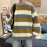 AIDASE  -  Gray Open Cardigan Men's Loose Lazy Style Knitted Sweater Autumn Trendy Brand Casual Loose Fit Winter Comfortable Top aidase-shop