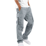 AIDASE  -  Summer New Men's Work Pants European and American Foreign Trade Drawstring Multi Pocket Casual Pants aidase-shop