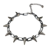 AIDASE  -  Hip Hop Black Alloy Rivet Men Necklace Punk Metal Choker Neogoth Fashion Jewelry Trendy Accessories aidase-shop
