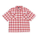 Aidase New Fashion Street Embroidered Letter Short-Sleeved Shirt Hip-Hop Casual High-Quality Plaid Lapel Half-Sleeved Tops For Men aidase-shop