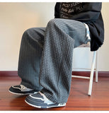 AIDASE  -  American Retro Casual Pants Men Summer Thin Breathable Cool Trendy Loose Straight Leg Floor-Length Long Pants Men aidase-shop