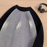 AIDASE  -  Loose Long Sve Pullover Knitted Sweater oulder Insert Design for Men And Women Casual round Ne Knitwear for Couples aidase-shop