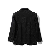 AIDASE  -  Winter New Male Solid Color Starry Sky Long Sleeve Jacket American Fashion Trend Leisure High Street Loose Niche Men's Tops aidase-shop