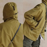 AIDASE  -  Windbreaker Men's Spring Autumn Waterproof Hooded Coats Mountain Outdoor Camping Workwear Jackets Windproof Loose Zipper Outwear aidase-shop
