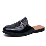Aidase Men Half Slipper Shoes For Men Rhinestone Luxury Loafers Fashion Zapatillas Hombre Casual Shoes Sapato Social Masculino Mules aidase-shop