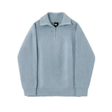 AIDASE  -  New Fashion Men's Solid Color Casual Trendy Turtleneck Long Sleeve Simple Basic Loose Knitted Sweater Pullovers Male Clothes Top aidase-shop