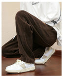 AIDASE  -  Corduroy pants for men in spring and autumn straight tube hanging feeling casual men's style loose winter with added velvet men' aidase-shop